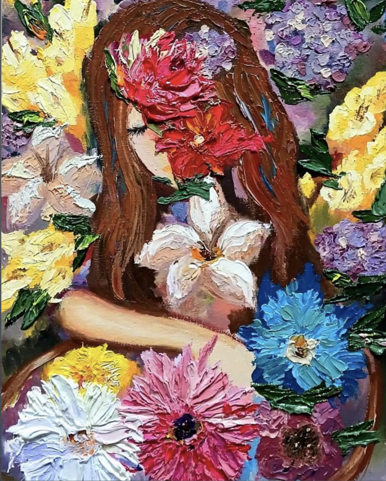 Reflection in Bloom by Sofiia Hordiienko