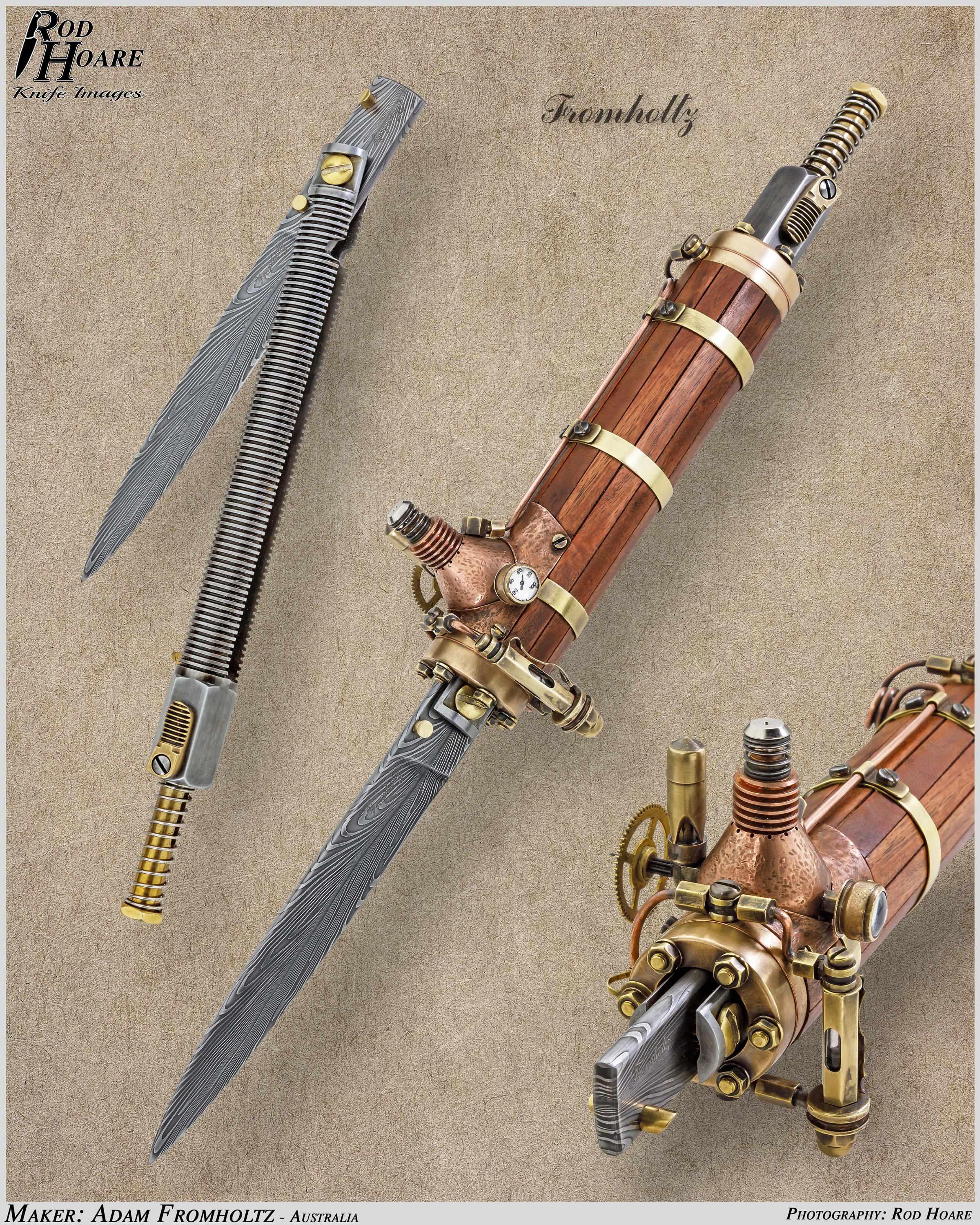 Barrel of steam by Fromholtz Knives