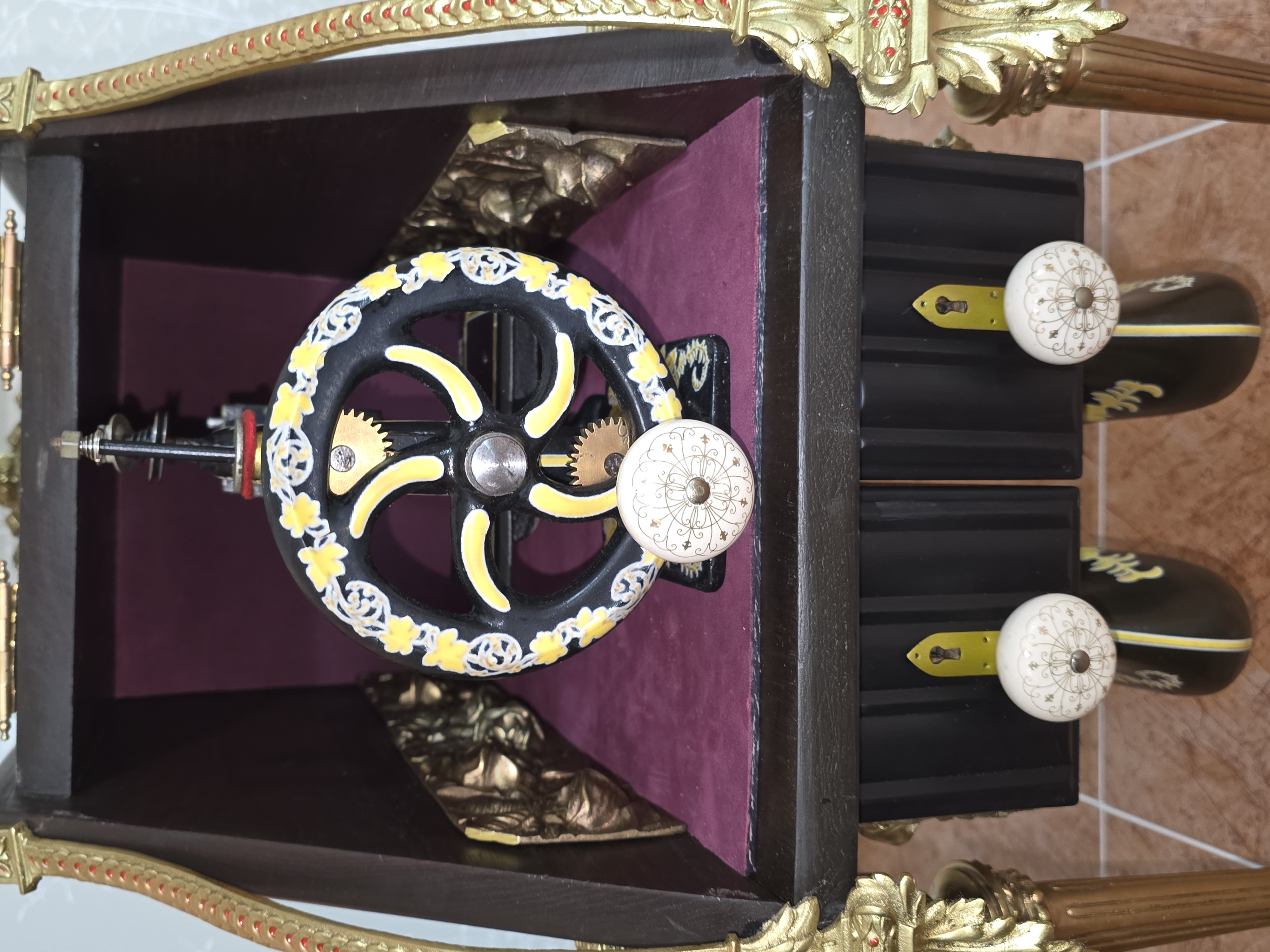 Another view of The Empress Sewing Cabinet