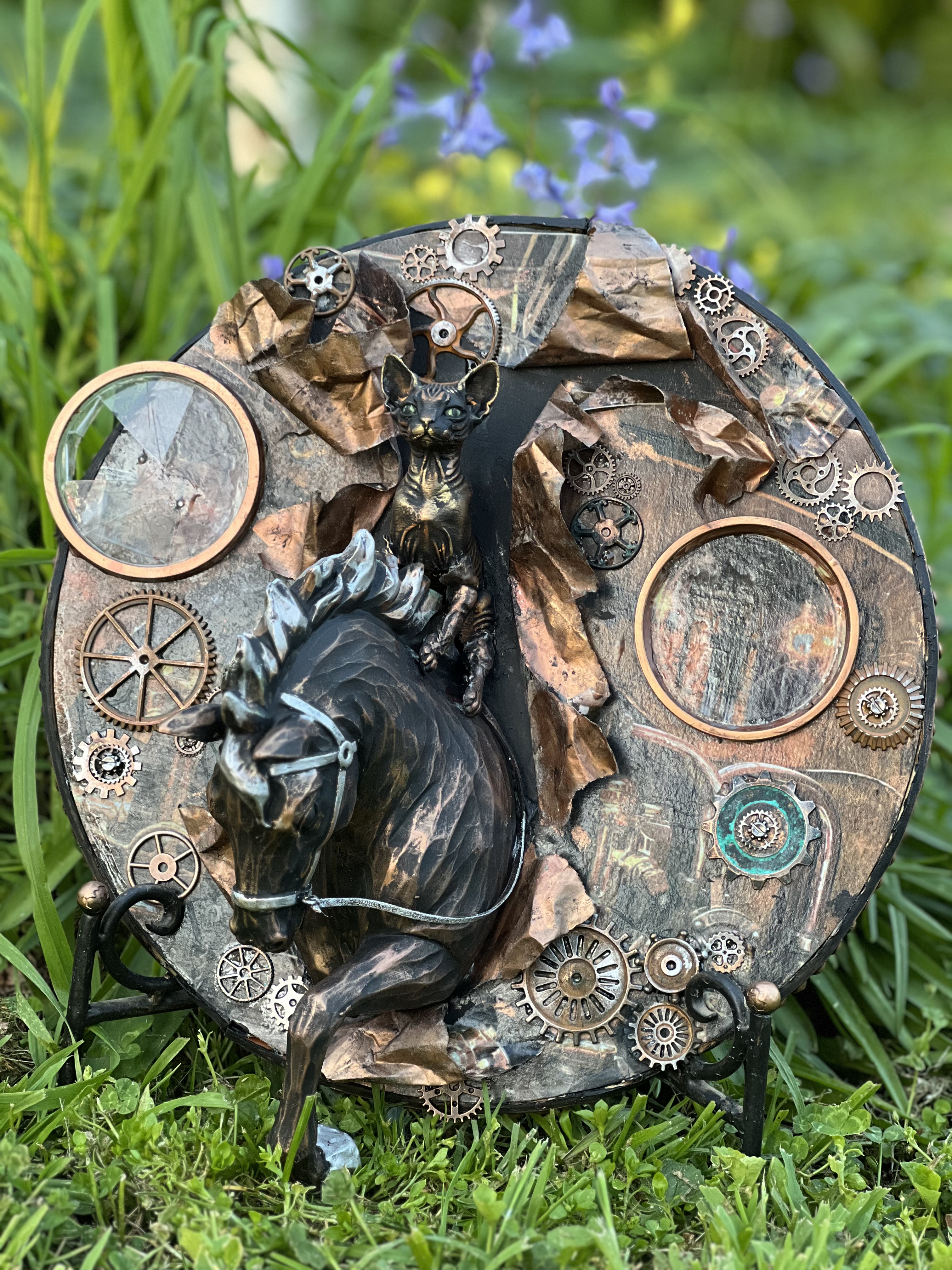 Galloping thru by Christel Bradbury