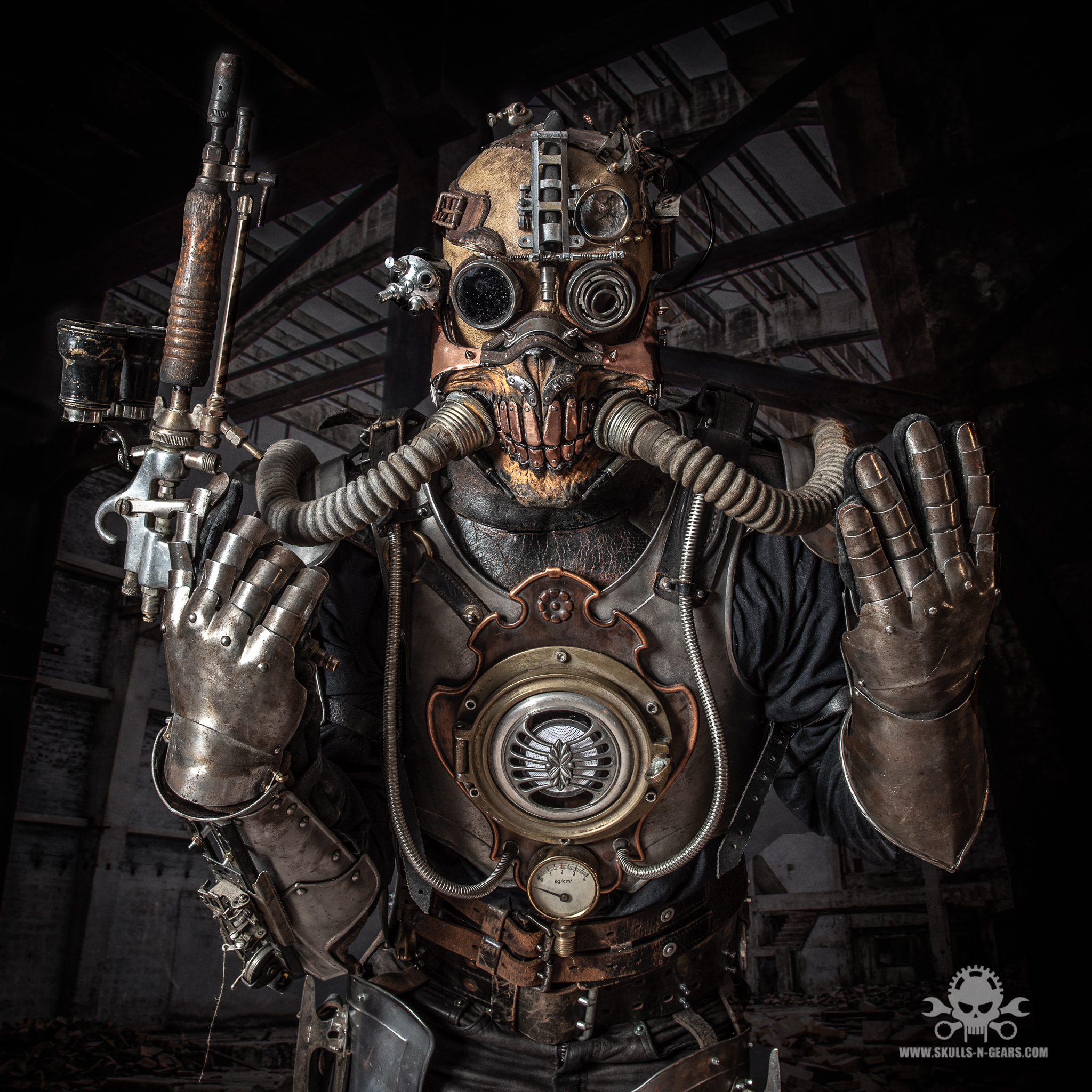 Another view of Postapocalyptic Steam Warrior Armour